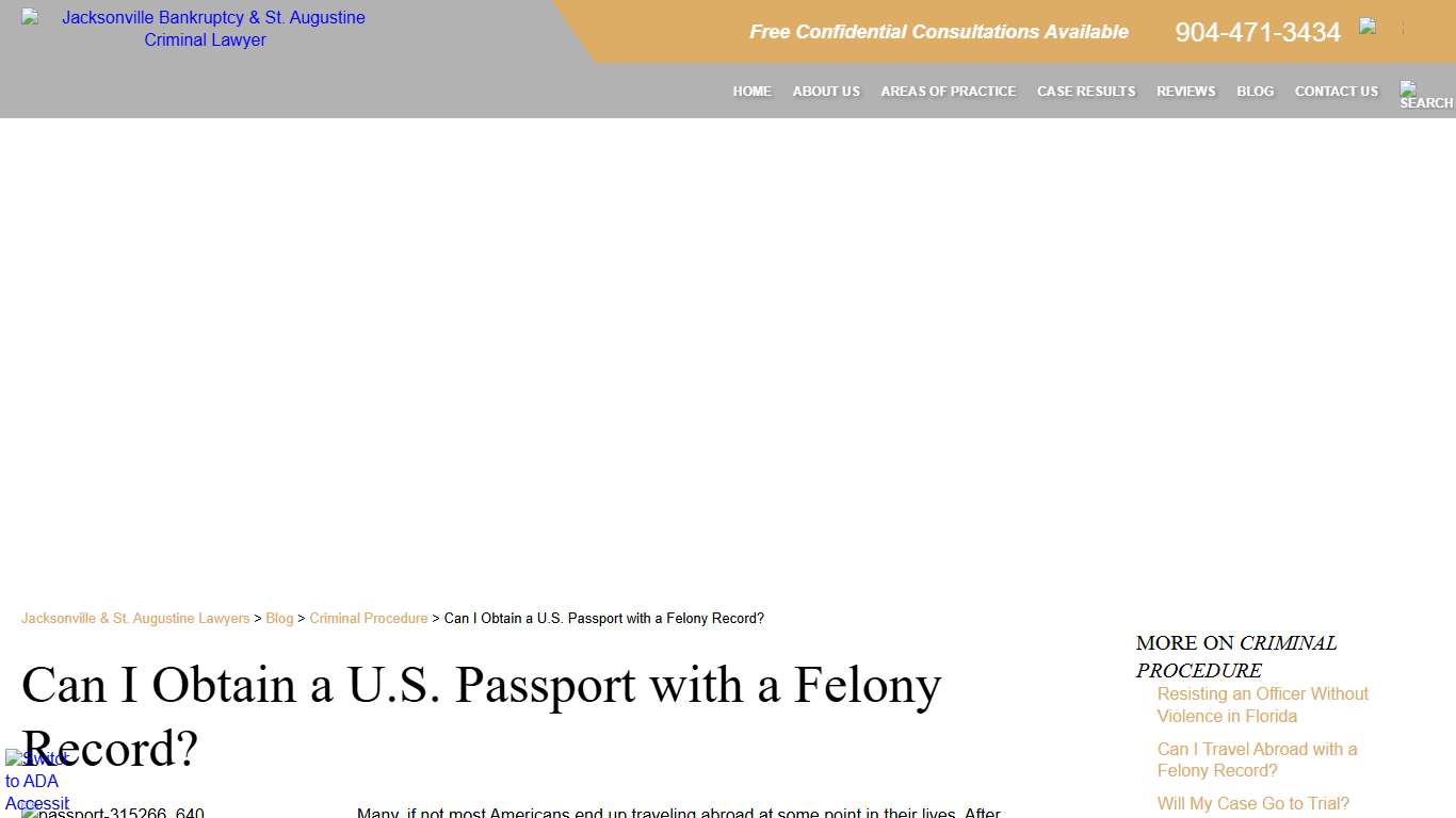 Can I Obtain a U.S. Passport with a Felony Record?